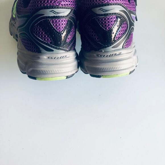 Saucony 'Cohesion 7' Women's SZ 11 Purple Sneaker Lime Green - Picture 7 of 10